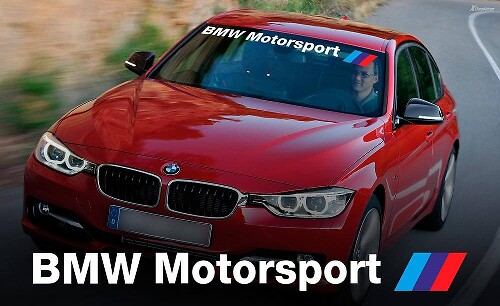 BMW Motorsport Style Windshield Banner Vinyl Decal for BMW