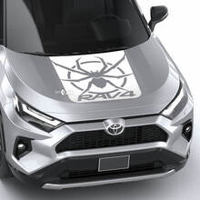 Spider Black Widow RAV4 Hood Vinyl Decal Graphic Sticker fit to Toyota RAV4
 3