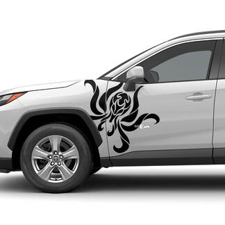 Octopus Side Doors Universal Hood Vinyl Decal Graphic Sticker
