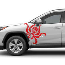 Octopus Side Doors Universal Hood Vinyl Decal Graphic Sticker
 2