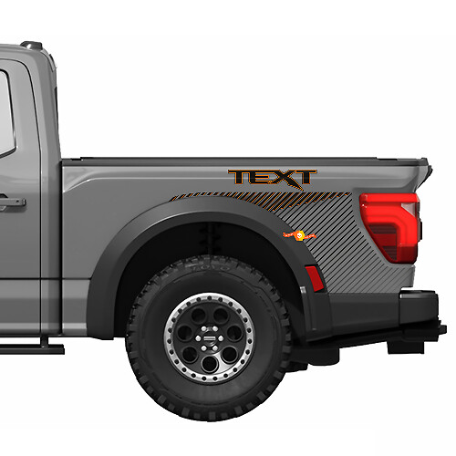 Bedside Side Stripes Vinyl Decal Graphics Sticker Kit 3 for Ford F150 Raptor R