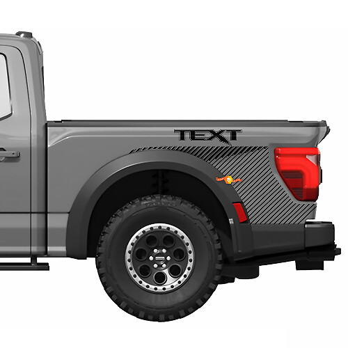 Thin Stripes Rear Fender Vinyl Decal Graphics Sticker Kit for Musclecar Raptor