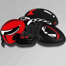 Custom 3D HellBee Black Widow Spider Fender Badge for Dodge_2