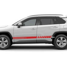 Toyota RAV4 Side Racing stripes Vinyl Decal Graphic Sticker fit to Toyota RAV4
 2