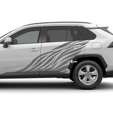 Side flame Graphic Vinyl Decal Graphic Sticker fit to Toyota RAV4
 3