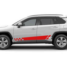 Side Wing stripes Graphic Vinyl Decal Graphic Sticker fit to Toyota RAV4
 2