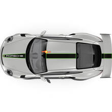 Porsche Stickers Hood and Roof Trunk Porsche 911 GT3 Racing Edition Stripes Kit Decal Sticker
 2