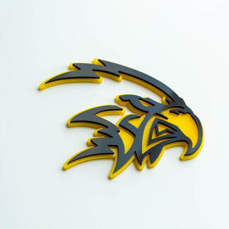 Custom 3D Badge Trackhawk Hellhawk logo Fender Badges Emblem
