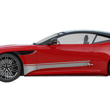 Side Aston Martin DB11 Rocker Panel Twin Stripe Vinyl Decals Stickers
 2