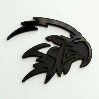 Custom 3D Badge Trackhawk Hellhawk Black logo Fender Badges Emblem
 1