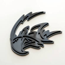 Custom 3D Badge Trackhawk Hellhawk Black vs Grey logo Fender Badges Emblem
 3