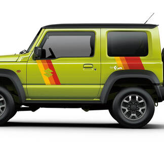 Suzuki JIMNY Side Vintage Retro Stripes decal sticker graphics
 1