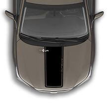 Hood Dual Stripes Vinyl Decal Graphics Sticker fit to Suba Outback
 3