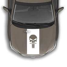 Hood Stripe Punisher Vinyl Decal Graphics Sticker fit to Subaru Outback
 2