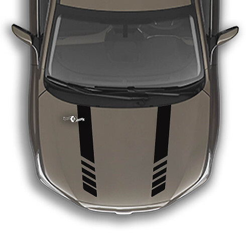 Hood Two Stripes Vinyl Decal Graphics Sticker fit to Suba Outback
 1