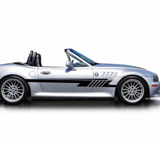 Pair BMW Z3 Z stripes Side Doors Vinyl Decal Sticker
 1