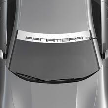Porsche Panamera Logo Windshield with Background Stripes Kit Decal Sticker
 2