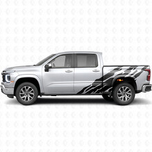 Jagged Bedside Vinyl Stripes for Chevrolet Silverado 1500 Next Generation 2027_2