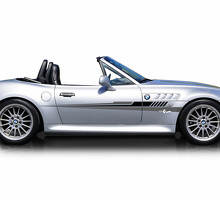 Pair BMW Exclusive stripes Side Doors Vinyl Decal Sticker
 2