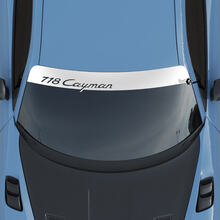 Porsche Turbo GT Logo Windshield with Background Stripes Kit Decal Sticker
 2