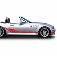 Pair BMW Lower panel Triple Wing stripes Side Doors Vinyl Decal Sticker
 2