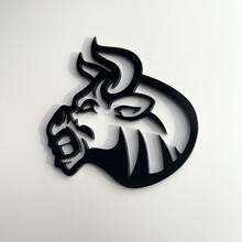 Custom 3D Badge Bull Angry logo Fender Badges Emblem
 2