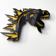 Custom 3D Badge Godzilla Angry logo Fender Badges Emblem
 3