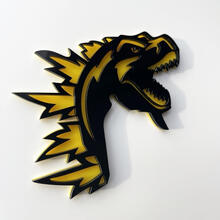 Custom 3D Badge Godzilla Angry logo Fender Badges Emblem
 4