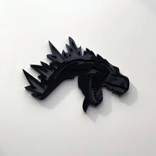 Personnalisé Badge 3D Godzilla Logo Furieux Badges d'Aile Emblème 2 3