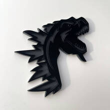 Personnalisé Badge 3D Godzilla Logo Furieux Badges d'Aile Emblème 2 4