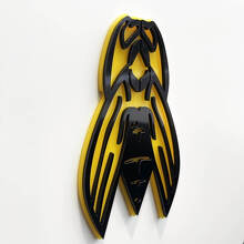 Custom Bee Wasp Logo 3D Fender Badge Emblem_3