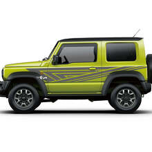 Abstract Lines Side Graphics Doors Decal Sticker For Suzuki JIMNY 3