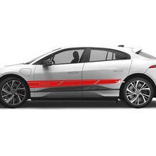 Jaguar I Pace Side Stripes Graphics Doors decal Logo Lines sticker
 2