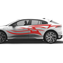 Jaguar I Pace Side Tattoo Stripes Graphics Doors decal Logo Lines sticker
 2