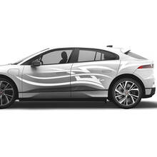 Jaguar I Pace Side Tattoo Stripes Graphics Doors decal Logo Lines sticker
 3