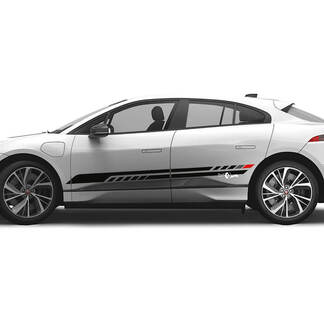 Jaguar I Pace Side 2 Colors Modern Stripes Graphics Doors decal Logo Lines sticker
 1