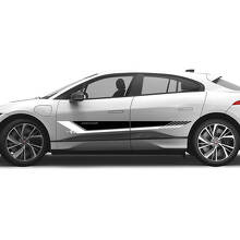 Jaguar I-Pace Side Dual Colour Stripes Graphics Doors Decal Logo Lines Sticker
 2