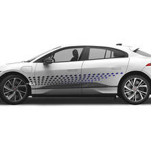 Jaguar I-Pace Side Doors Gradient Color Stripes Graphics decal Logo sticker
 2