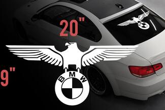 BMW Eagle German car rear window vinyl stickers decals for M3 M5 M6 e36 all
 1