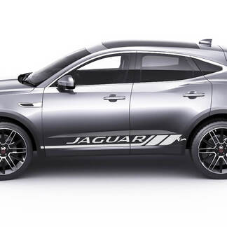 Jaguar E-Pace Side Doors Checkered Stripes Graphics decal Logo sticker
