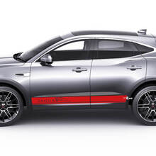 Jaguar E-Pace Side Rocker Panel Doors Stripes Graphics decal Logo sticker
 2