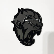 Angry Yeti Sasquatch Bigfoot 3D Badge Gloss Black vs Matte Black Fender Badges Emblem
 4