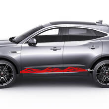 Jaguar E-Pace Side Flame Doors Graphics decal Logo sticker
 2