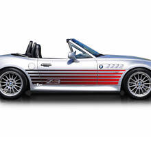 Strobe Stripes BMW Z3 Gradient Side Doors Stripes Vinyl Decal Sticker
 3