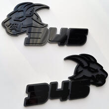 Goat 345 HEMI 3D Badge Black vs Grey Fender Badges Emblem
 7