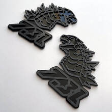 Godzilla 7.3L MEGAZILLA High Performance 7.3L 3D Badge Fender Badges Emblem 2 3