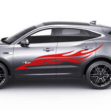 Jaguar E-Pace Side Flame Tribal Doors Graphics decal Logo sticker
 3