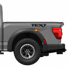 Jeu d'autocollants en vinyle à texte personnalisé pour Musclecar truck power truck R 2