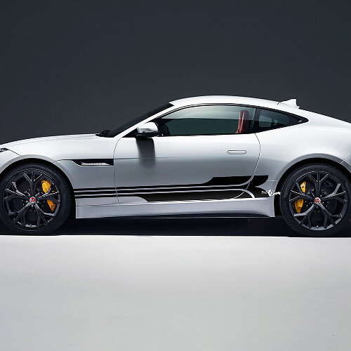 Jaguar F-Type R Side Stripes Racing Graphics Doors decal Logo sticker
