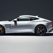 Jaguar F-Type R Side Strobe Stripes Racing Graphics Doors decal Logo sticker
 2